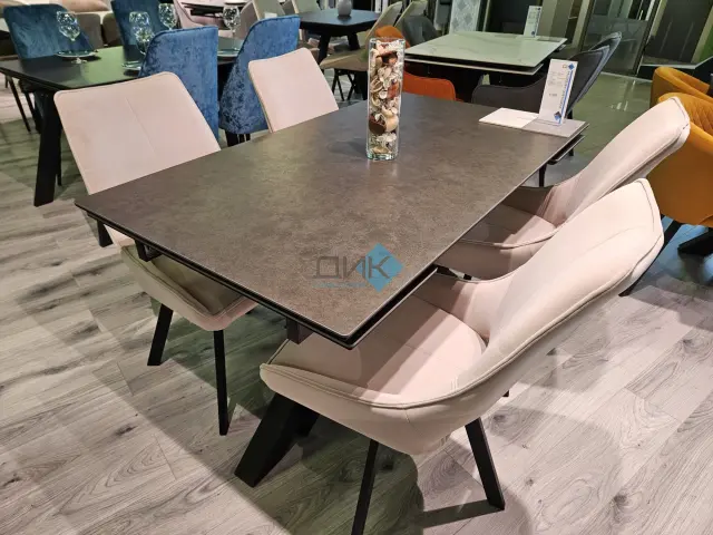 Стол SFE140 мрамор Бронза (керамогранит матовый) 5