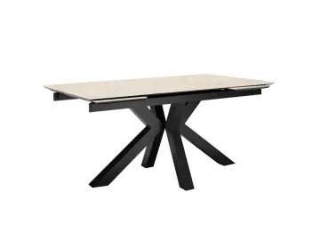 Стол SFE140 Krater Perla (керамогранит бежевый матовый)