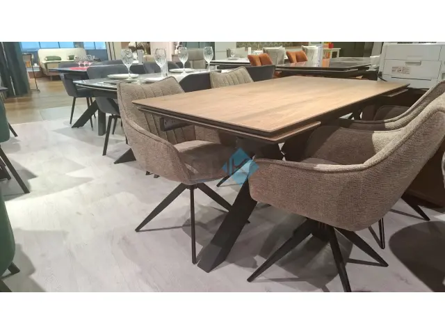 Стол SFE140 древесный OAKWOOD HONEY (керамогранит матовый) 5