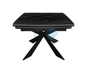 Стол KM160 черный мрамор С45 (керамогранит матовый)