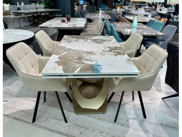 Стол EKE160 К32 (керамогранит глянцевый) 3