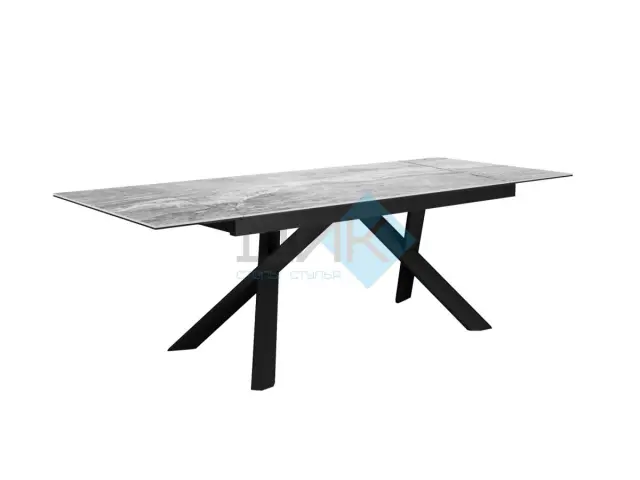 Стол KX160 серый мрамор C31 (керамогранит глянцевый) 5