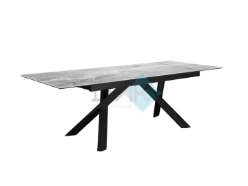 Стол KX160 серый мрамор C31 (керамогранит глянцевый)