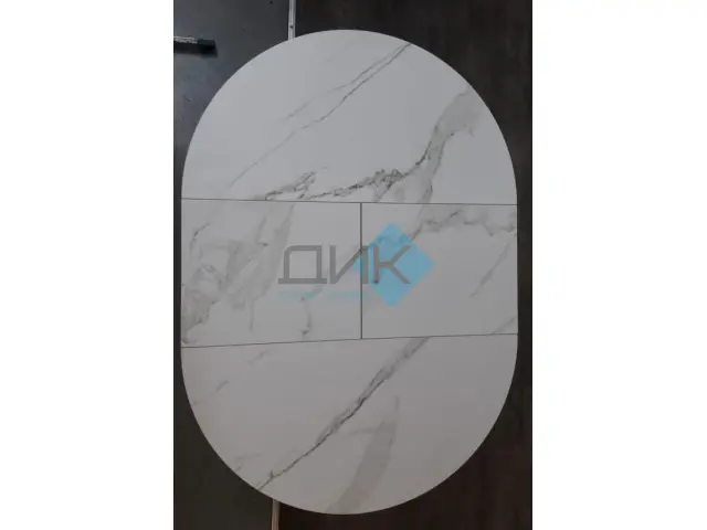 Стол SKC110 Белый мрамор/опоры белые (керамогранит матовый) 3