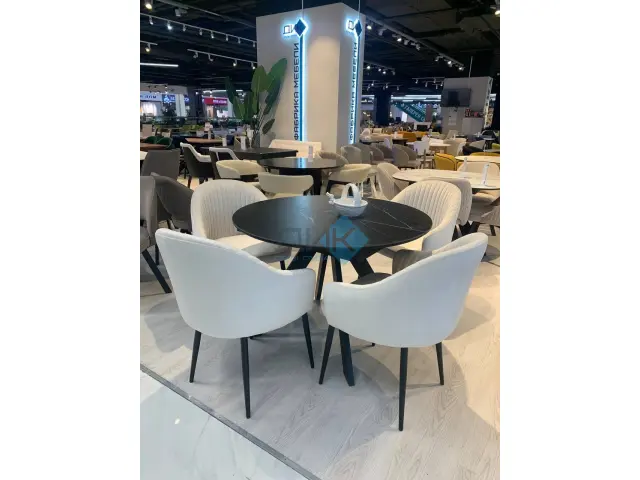 Стол SKC110 Черный мрамор (керамогранит матовый) 2