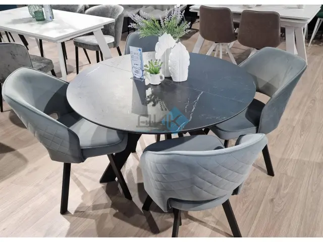 Стол SKC110 Черный мрамор (керамогранит матовый) 3