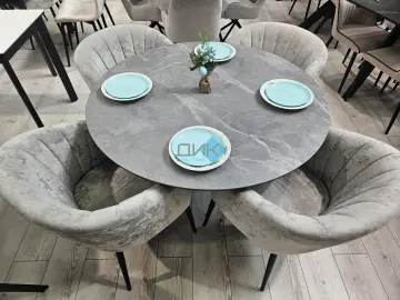 Стол SKC110 Серый мрамор (керамогранит матовый)