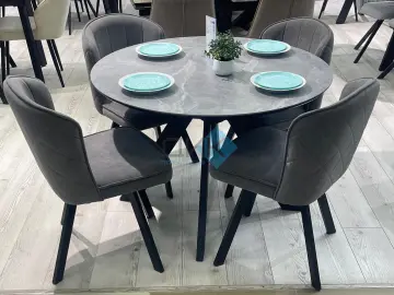 Стол SKC110 Серый мрамор (керамогранит матовый)