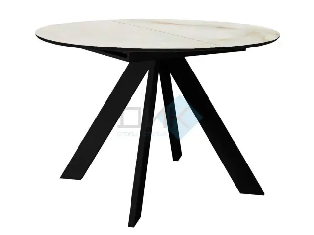 Стол SKC100 Ostra Bianco (керамогранит глянцевый) 1