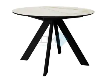 Стол SKC100 Ostra Bianco (керамогранит глянцевый)