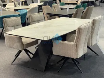 Стол SKY220 Ostra Bianco (керамогранит глянцевый)