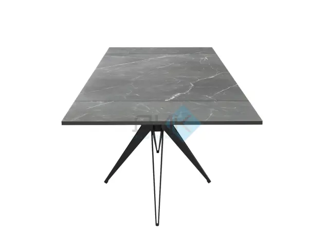 Стол KW160 мрамор черный С45 (керамогранит матовый) 3