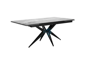 Стол KW160 серый мрамор С31 (керамогранит глянцевый)