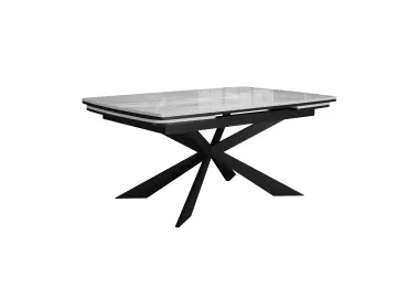 Стол KM160 серый мрамор С31 (керамогранит глянцевый)