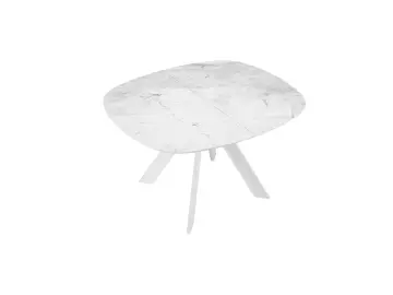 Стол BK100 Белый мрамор (керамогранит матовый)