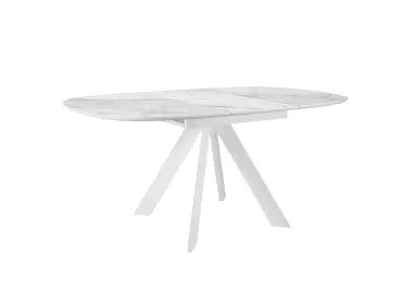 Стол BK100 Белый мрамор (керамогранит матовый)