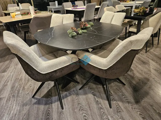 Стол BK100 Черный мрамор (керамогранит матовый) 5