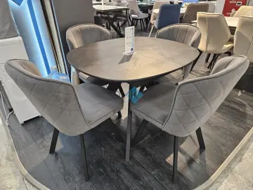 Стол BK100 Черный мрамор (керамогранит матовый)