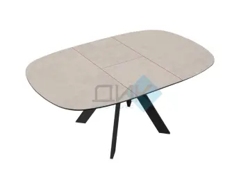 Стол BK100 Krater Perla (керамогранит матовый)