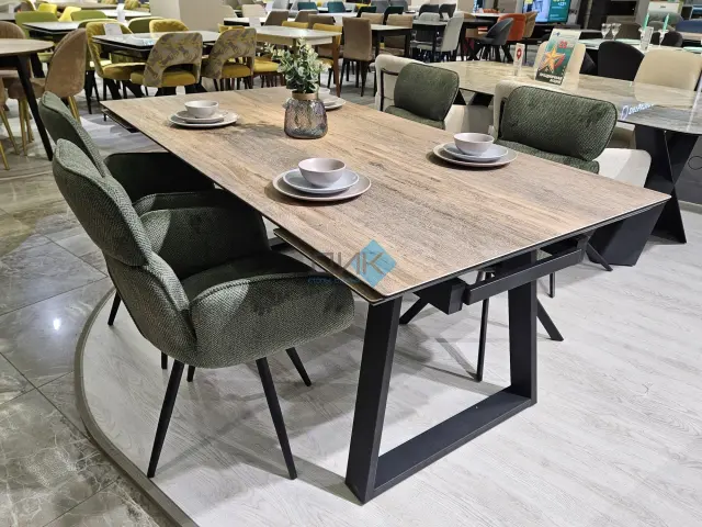 Стол AKZ200 древесный Plank BG 111 (керамогранит матовый) 2