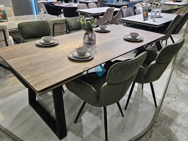 Стол AKZ200 древесный Plank BG 111 (керамогранит матовый) 4