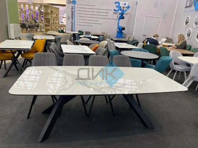 Стол KS220 Cloud (белый глянец C11 )(керамогранит глянцевый) 3