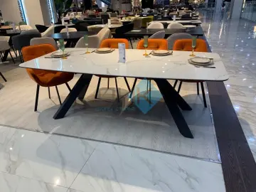 Стол KS220 Cloud (белый глянец C11 )(керамогранит глянцевый)