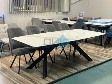 Стол KS220 Cloud (белый глянец C11 )(керамогранит глянцевый)