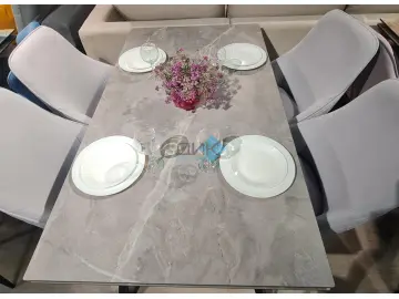 Стол SKM110 Серый мрамор (керамогранит матовый)