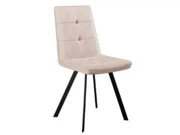 Обеденный стул DikLine 280 Микровелюр B3 Beige,опоры черные
