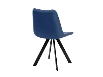 Стул 229 Поворотный, Микровелюр B8 BLUE / опоры черные