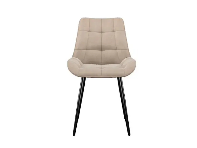 Мягкий стул DikLine 226 поворотный B03 BEIGE, ножки черные