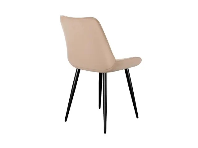 Мягкий стул DikLine 226 поворотный B03 BEIGE, ножки черные