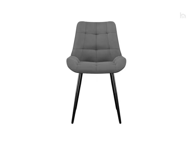 Стул 206М, микровелюр B22 grey, ножки черные 2