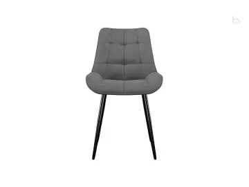 Стул 206М, микровелюр B22 grey, ножки черные