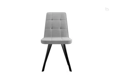 Стул 207, микровелюр B22 grey, ножки черные