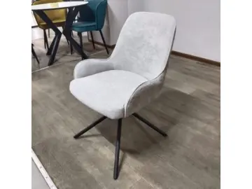 Стул для кухни DikLine 402 N84 св.серый, ножки черные
