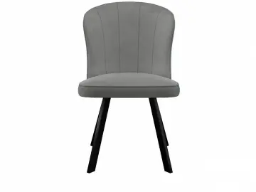 Кухонный стул 219 поворотный, микровелюр B22 grey, ножки черные