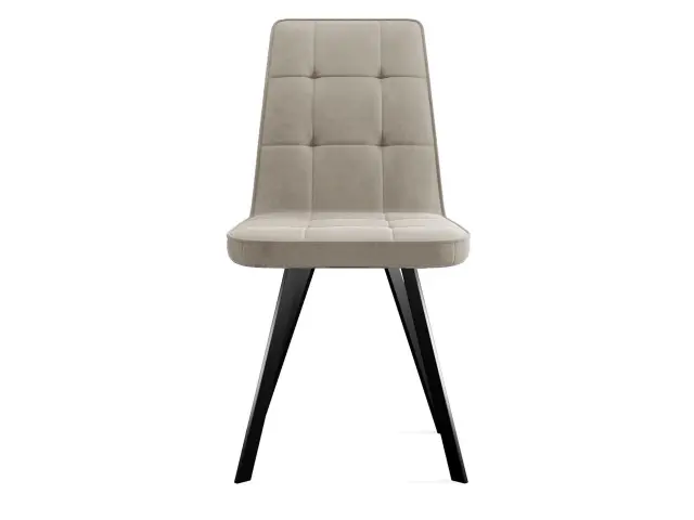 Кухонный стул 207, микровелюр B3 beige, ножки черные 2