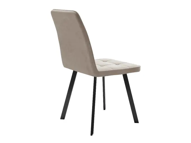 Кухонный стул 207, микровелюр B3 beige, ножки черные 3