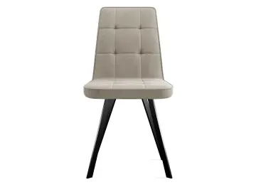Кухонный стул 207, микровелюр B3 beige, ножки черные