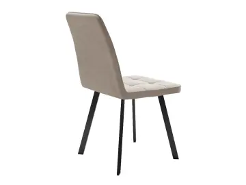 Кухонный стул 207, микровелюр B3 beige, ножки черные