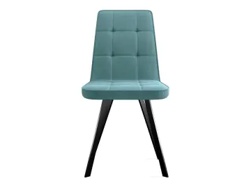 Мягкий стул 207, микровелюр B15 mint, ножки черные