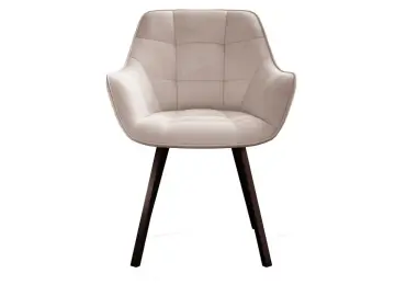 Мягкий стул 252 М поворотный, микровелюр B03 beige, ножки черные
