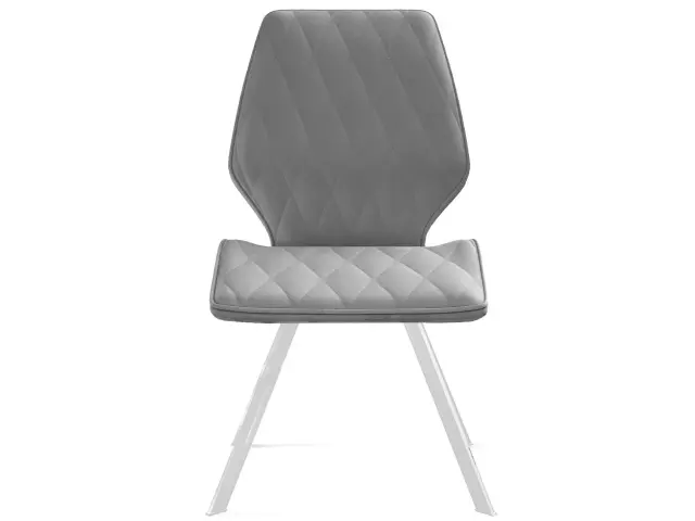 Кухонный стул 243 поворотный, микровелюр B22 grey, ножки белые 2