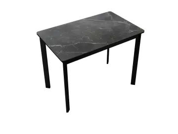 Стол LK90 Черный мрамор (керамогранит матовый)