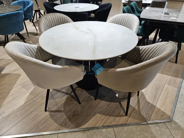 Стол AKR120 Ostra Bianco (керамогранит глянцевый) 2