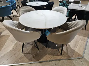 Стол AKR120 Ostra Bianco (керамогранит глянцевый)