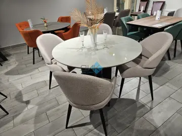 Стол AKR120 Ostra Bianco (керамогранит глянцевый)