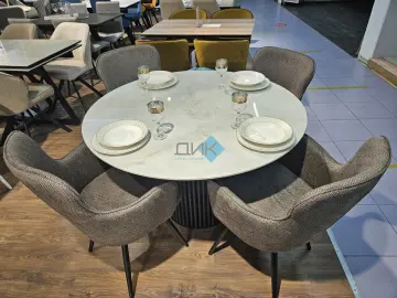 Стол AKR120 Ostra Bianco (керамогранит глянцевый)